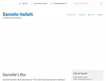Tablet Screenshot of daniellehallett.com